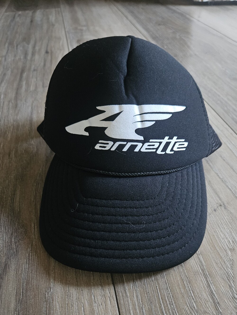 Arnette Black Men's Trucker Cap - Logo Front